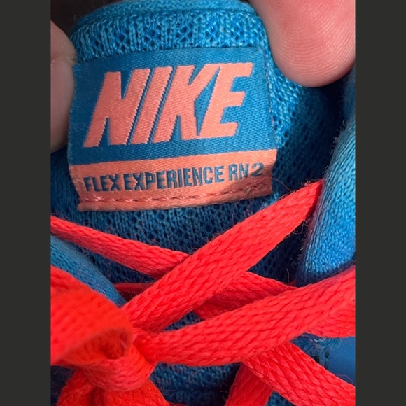 Nike Flex Experience RN2 Running Shoes Women's Size 7.5 Turquoise and Pink - Picture 7 of 11